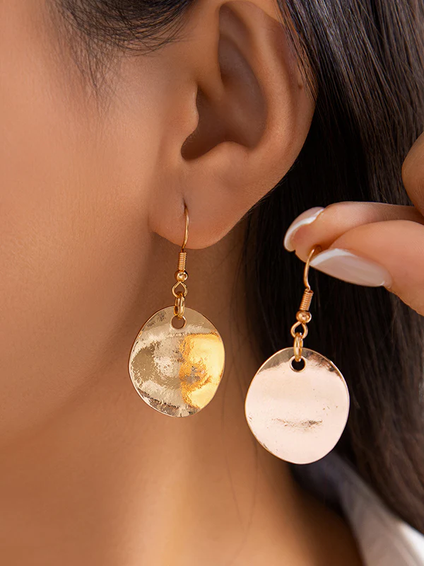 Normcore Chains Geometric Drop Earrings - Image 2