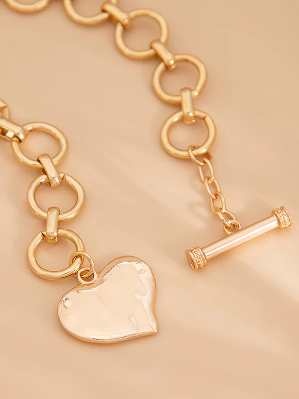 Normcore Chains Geometric Heart Shape Necklaces Accessories - Image 6