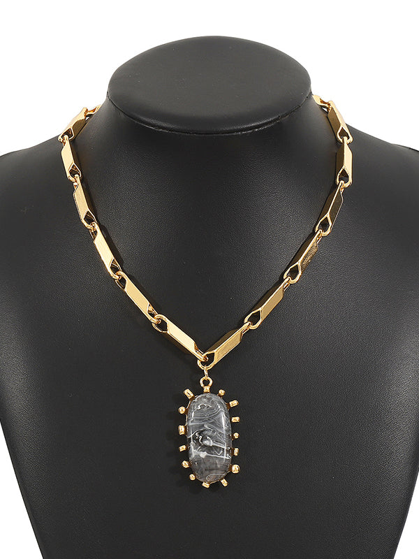 Normcore Chains Geometric Necklaces Accessories - Image 13