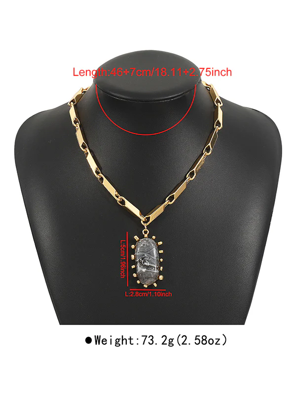 Normcore Chains Geometric Necklaces Accessories - Image 18