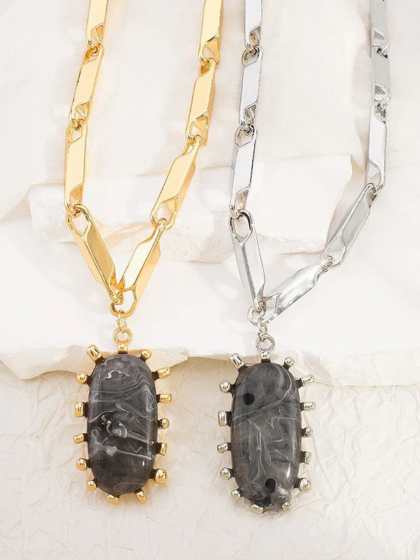 Normcore Chains Geometric Necklaces Accessories - Image 9