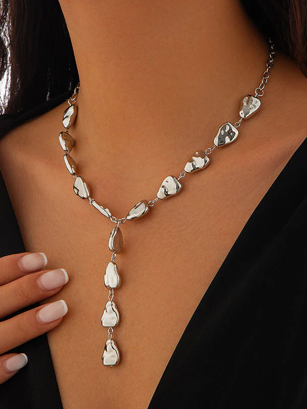 Normcore Chains Geometric Necklaces Accessories - Image 2