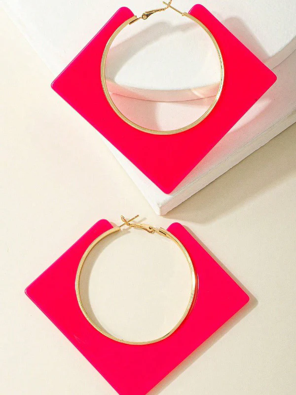 Normcore Geometric Drop Earrings - Image 4