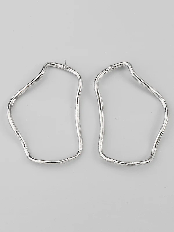 Normcore Geometric Drop Earrings - Image 11