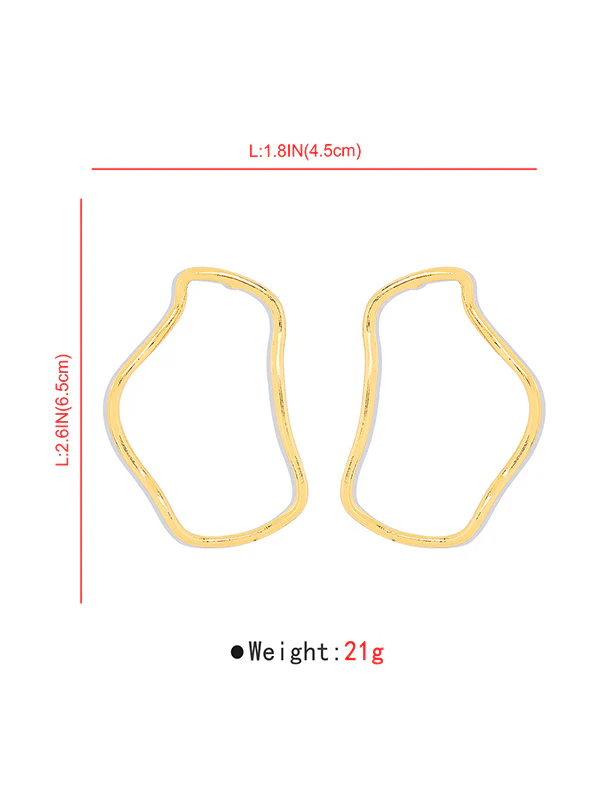 Normcore Geometric Drop Earrings - Image 16