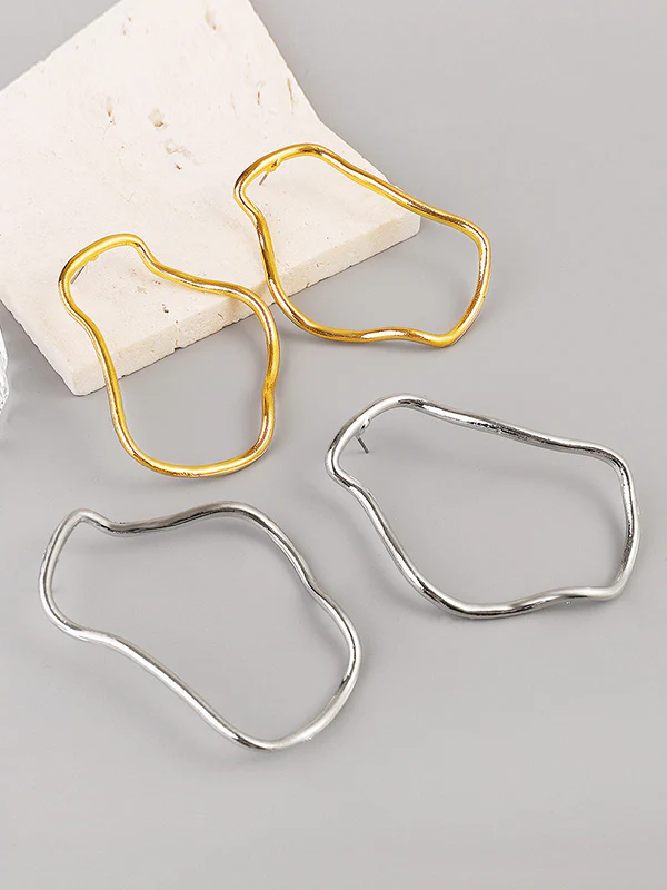 Normcore Geometric Drop Earrings - Image 5