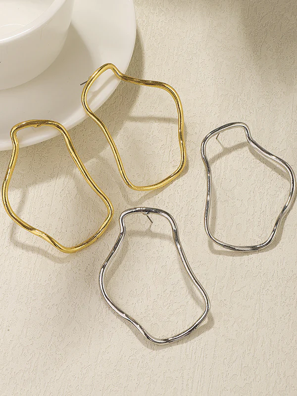 Normcore Geometric Drop Earrings - Image 6