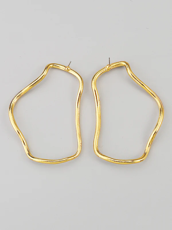 Normcore Geometric Drop Earrings - Image 8