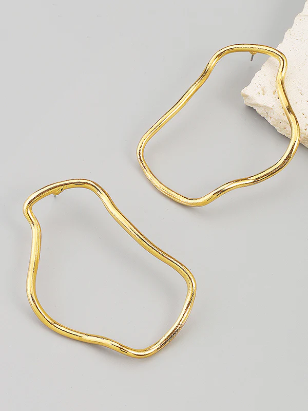 Normcore Geometric Drop Earrings - Image 9