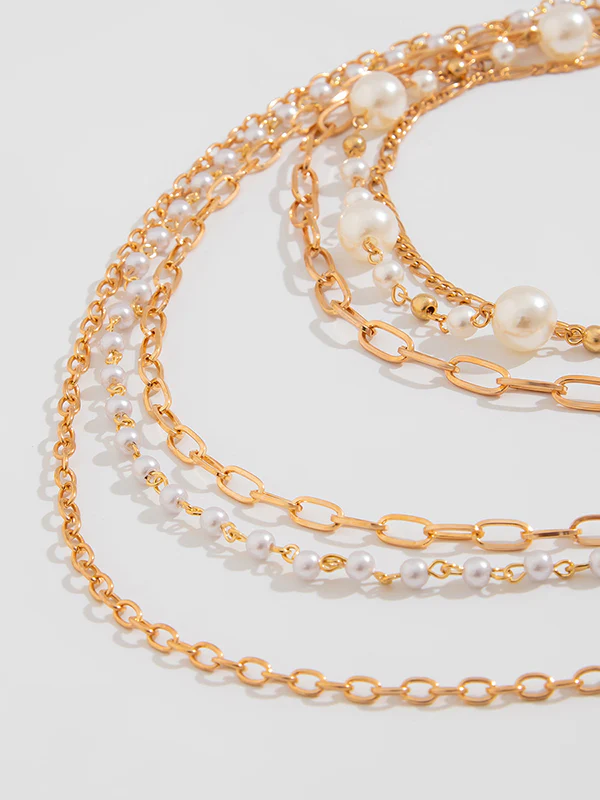 Normcore Geometric Layered Necklaces Accessories - Image 8