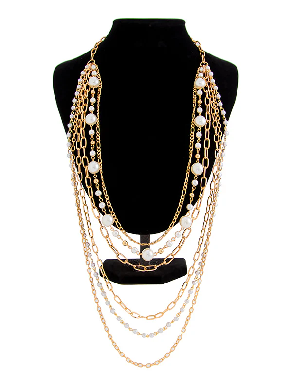 Normcore Geometric Layered Necklaces Accessories - Image 9
