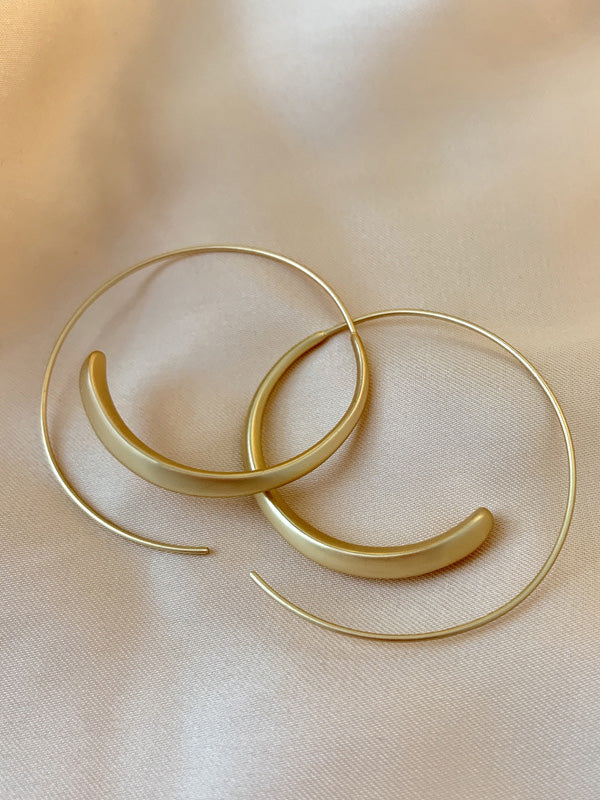 Normcore Geometric Matte Earrings - Image 4