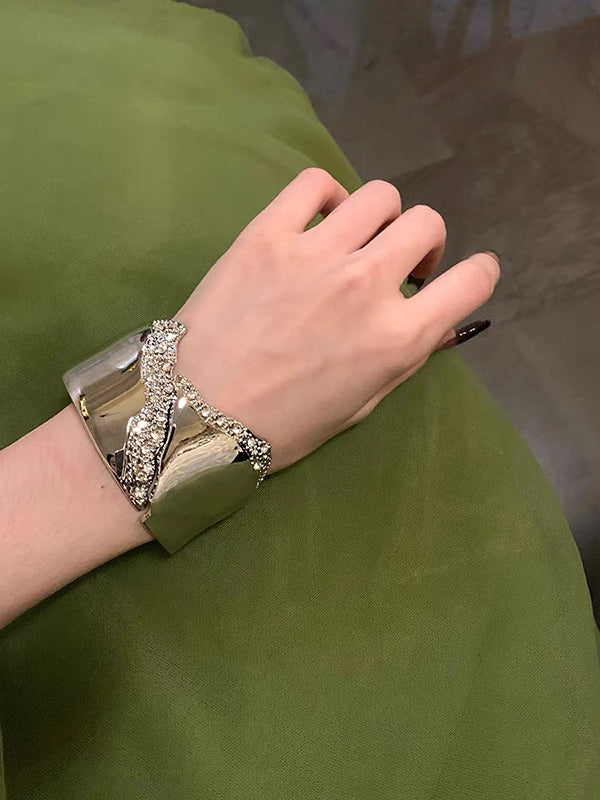 Normcore Geometric Rhine Stones Bracelet Accessories - Image 5