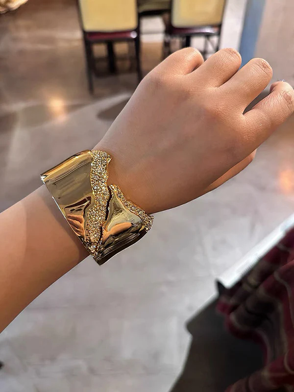 Normcore Geometric Rhine Stones Bracelet Accessories - Image 6