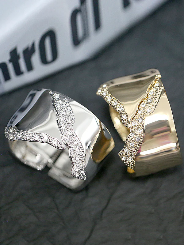 Normcore Geometric Rhine Stones Bracelet Accessories - Image 8