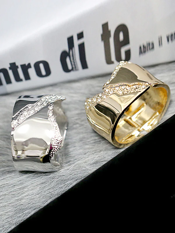 Normcore Geometric Rhine Stones Bracelet Accessories - Image 9