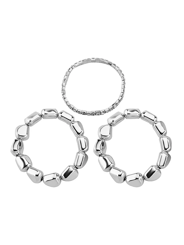 Normcore Geometric Rhine Stones Bracelet Accessories - Image 6
