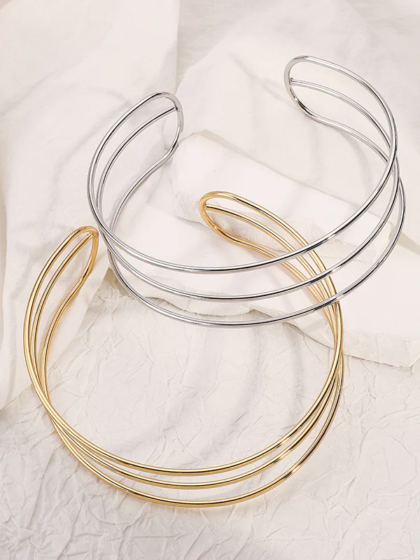 Normcore Geometric Ringent Choker Necklace Necklaces Accessories - Image 4