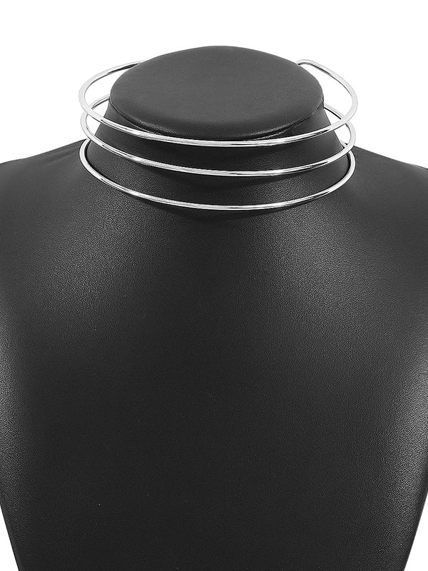 Normcore Geometric Ringent Choker Necklace Necklaces Accessories - Image 7