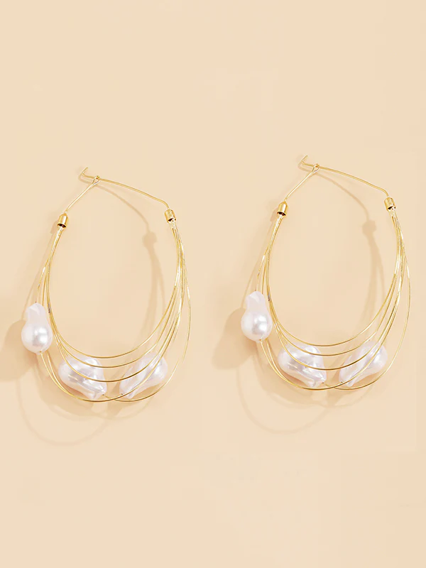Normcore Tasseled Pearl Ear-Ring - Image 5