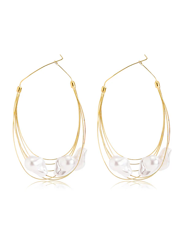Normcore Tasseled Pearl Ear-Ring - Image 7