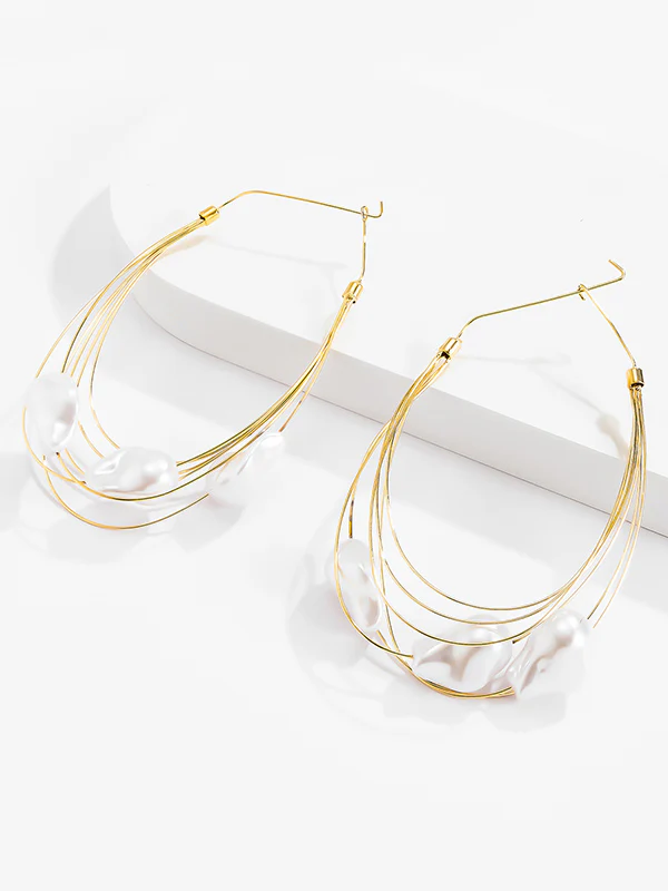 Normcore Tasseled Pearl Ear-Ring - Image 8