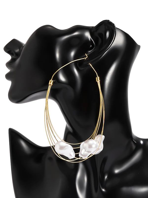 Normcore Tasseled Pearl Ear-Ring - Image 9
