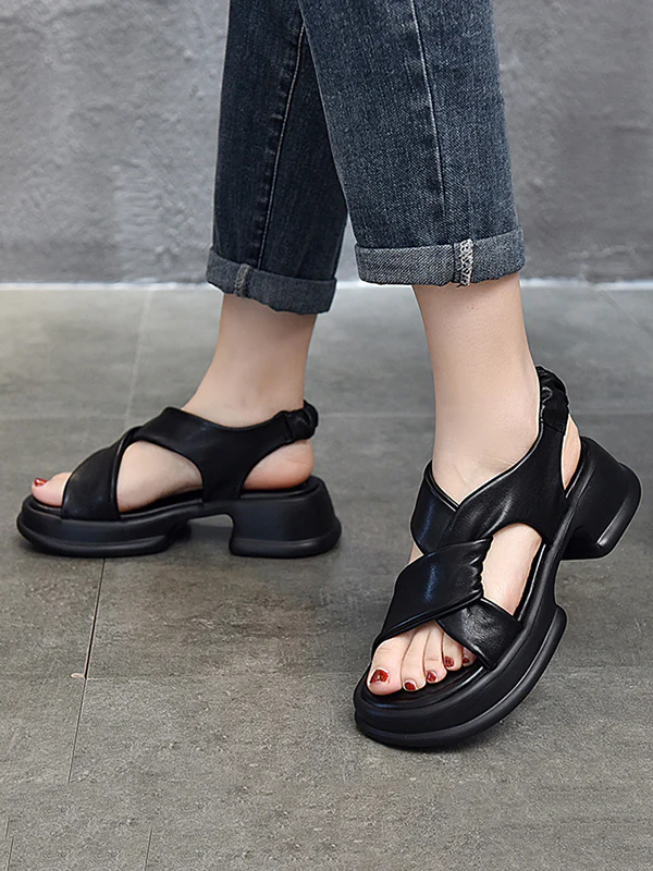Open Toe Platform Shoes Sandals - Image 10