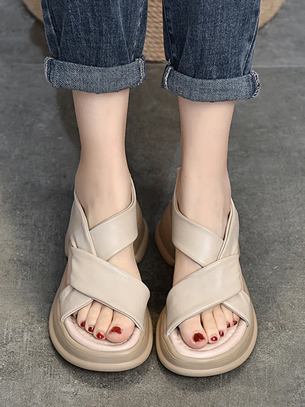 Open Toe Platform Shoes Sandals - Image 14