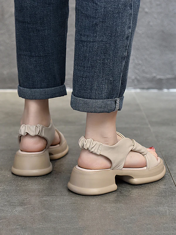Open Toe Platform Shoes Sandals - Image 15