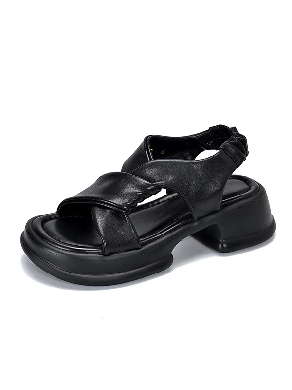 Open Toe Platform Shoes Sandals - Image 18