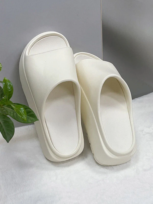 Open Toe Platform Shoes Slippers - Image 2
