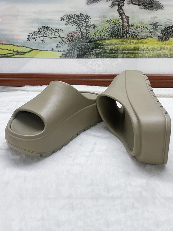 Open Toe Platform Shoes Slippers - Image 8