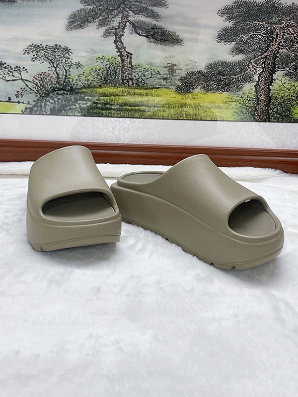 Open Toe Platform Shoes Slippers - Image 9