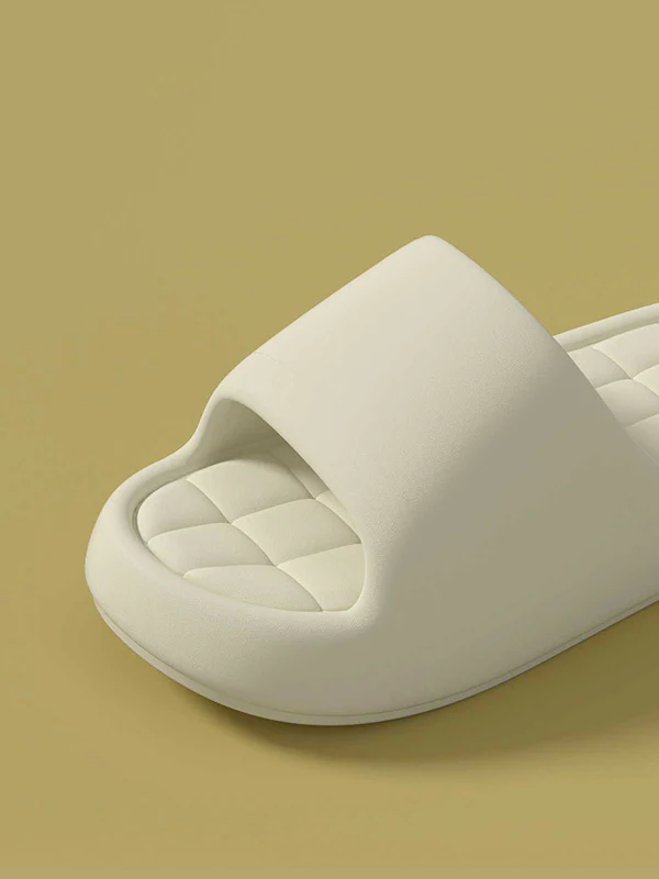 Open Toe Solid Color Platform Shoes Slippers - Image 14