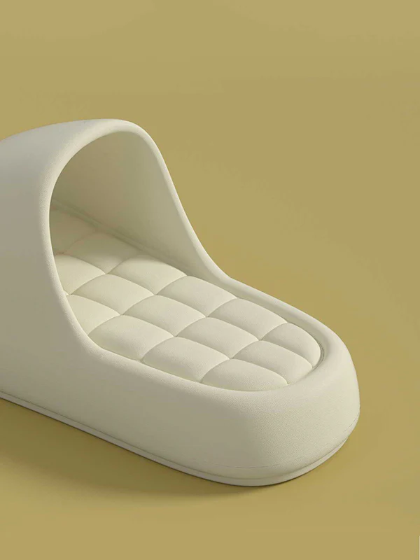 Open Toe Solid Color Platform Shoes Slippers - Image 15