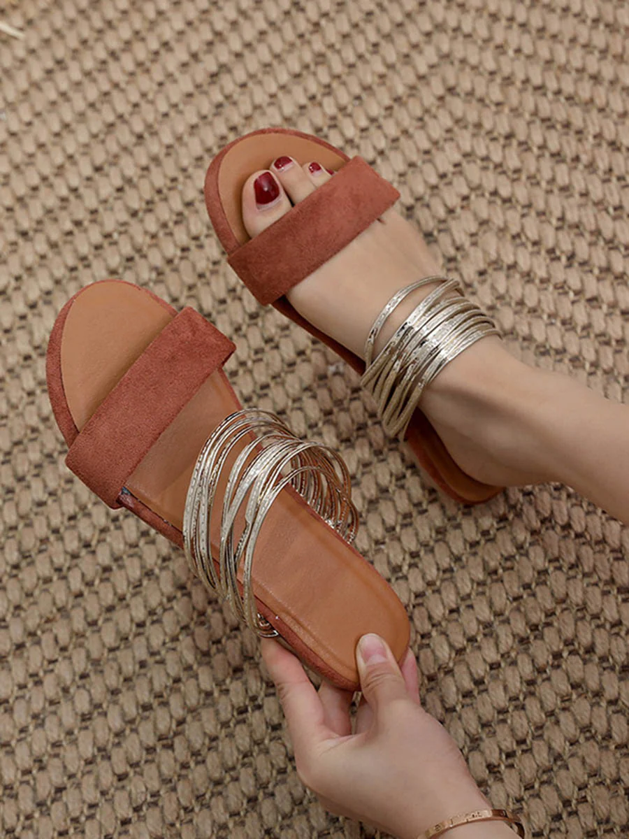Open Toe Split-Joint Slippers - Image 2