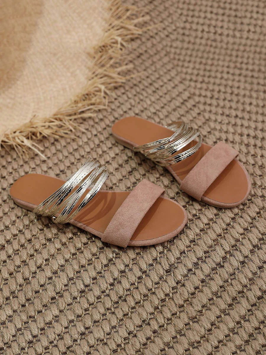 Open Toe Split-Joint Slippers - Image 6
