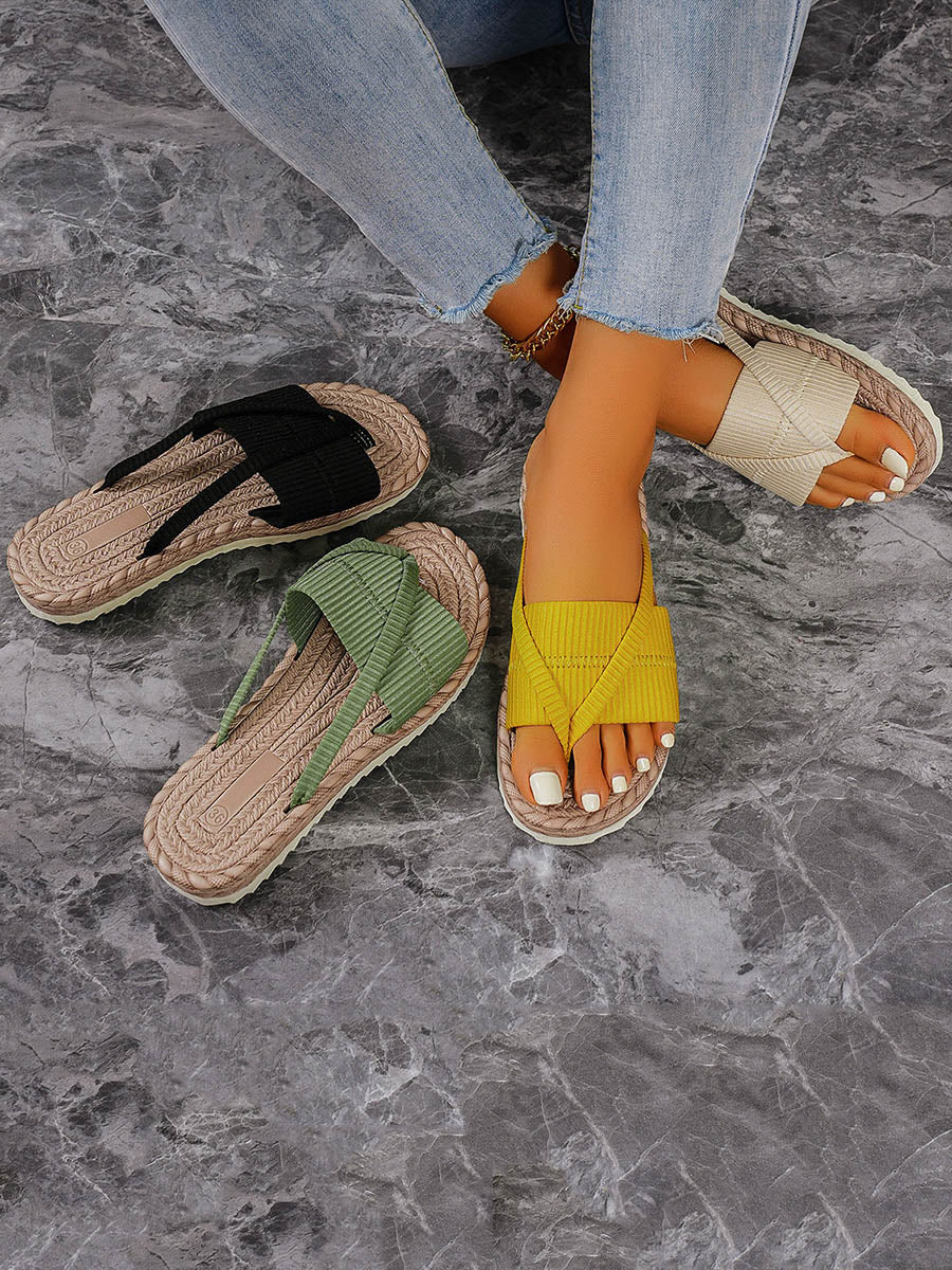 Open Toe Split-Joint Slippers - Image 4