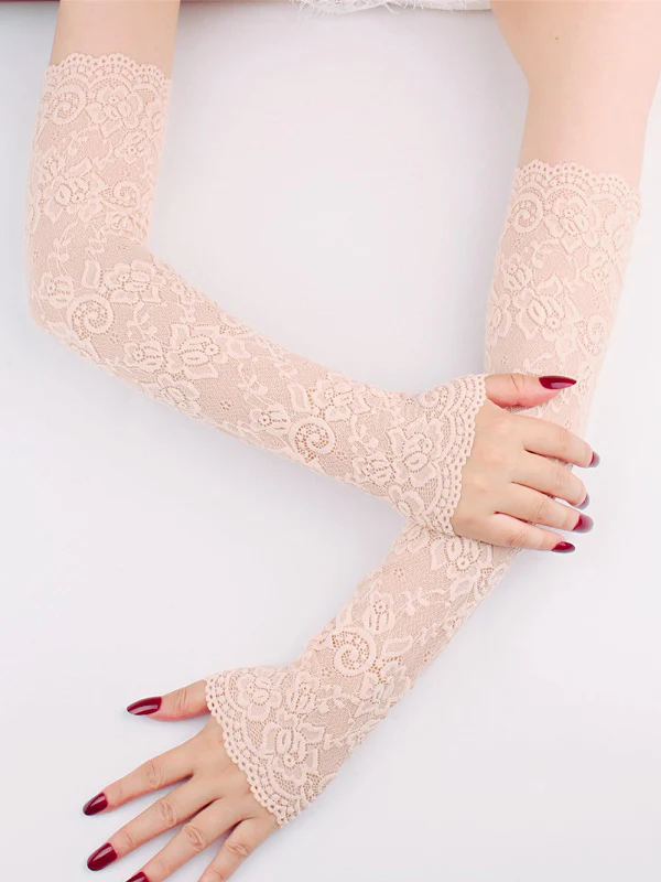 Original 7 Colors Lace Hollow Embroidered Sleevelet Accessories - Image 6