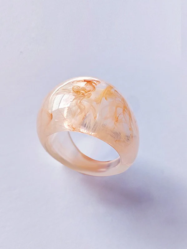 Original 9 Colors Geometric Resin Ring - Image 10