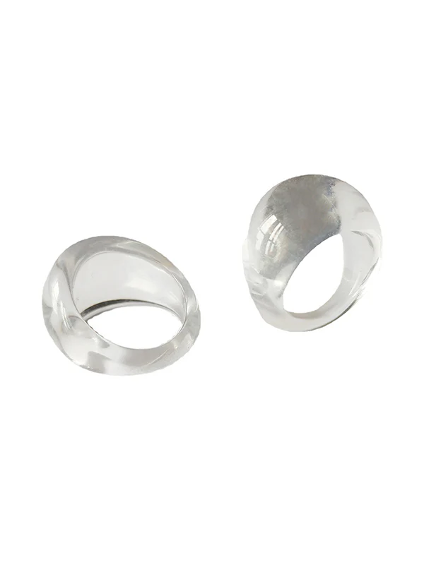 Original 9 Colors Geometric Resin Ring - Image 12