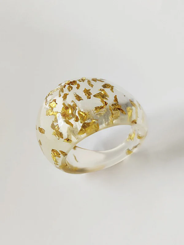 Original 9 Colors Geometric Resin Ring - Image 4