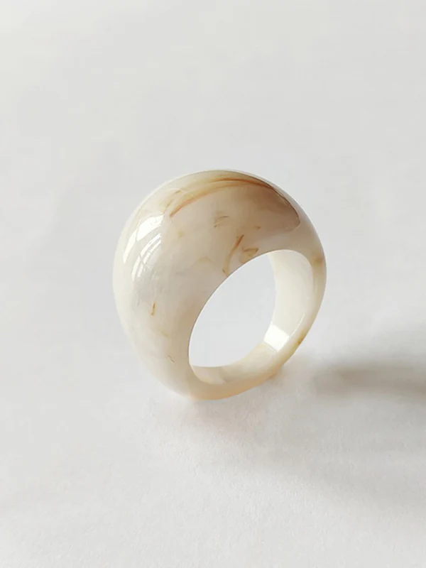 Original 9 Colors Geometric Resin Ring - Image 5