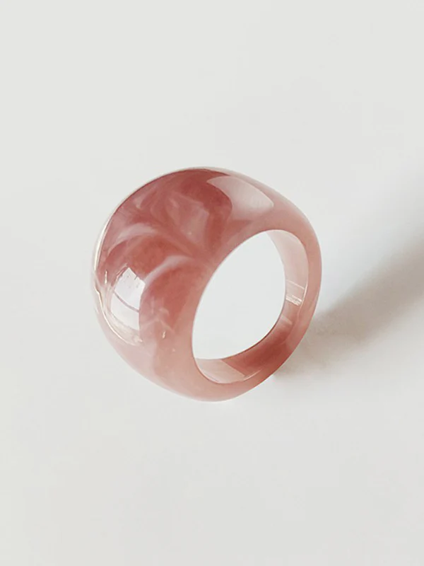Original 9 Colors Geometric Resin Ring - Image 9