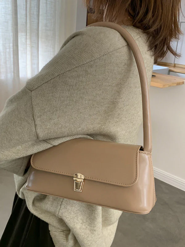 Original Chic 4 Colors Leather Shoulder Bag - Image 12