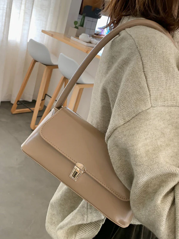 Original Chic 4 Colors Leather Shoulder Bag - Image 13