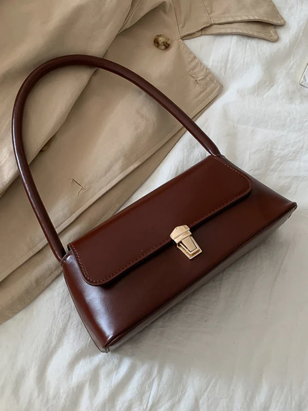 Original Chic 4 Colors Leather Shoulder Bag - Image 15