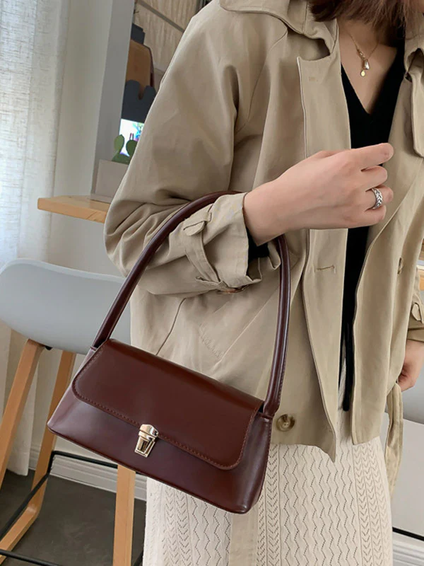 Original Chic 4 Colors Leather Shoulder Bag - Image 2