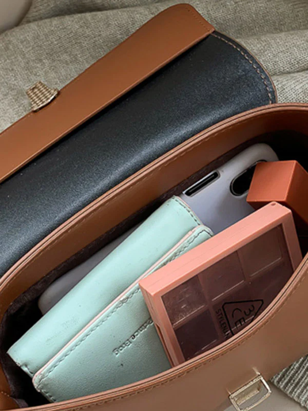 Original Chic 4 Colors Leather Shoulder Bag - Image 21